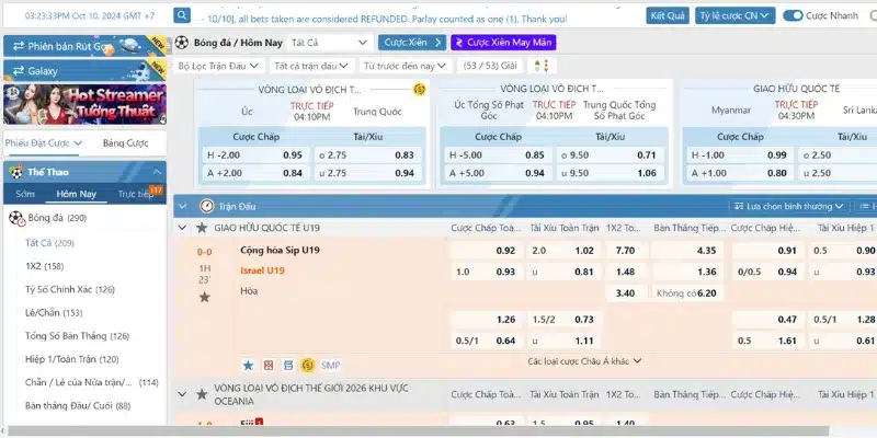 Kèo cược hấp dẫn