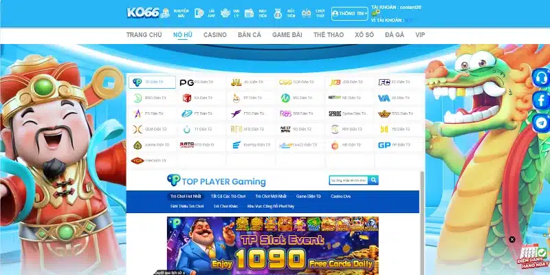 Hạng mục tiếp theo mà anh em không thể bỏ lỡ chính là kho slot game